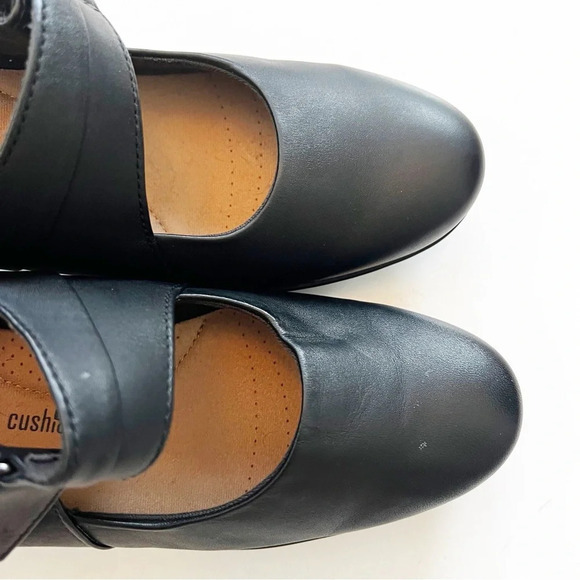 Clarks Collection Black Leather Mary Jane Heels Women’s Size 6.5 Witchy Demure - Picture 6 of 9